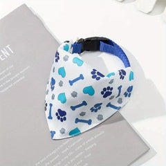 Pet Saliva Towel Cartoon Graphic Triangle Scarf