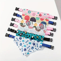 Pet Saliva Towel Cartoon Graphic Triangle Scarf
