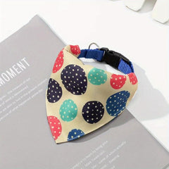 Pet Saliva Towel Cartoon Graphic Triangle Scarf