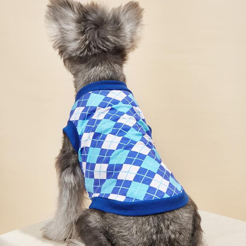Argyle Dog Tank Top in 3 Sizes