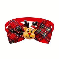 Plaid Christmas Bow Tie for Cat and Small Dog