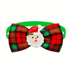 Plaid Christmas Bow Tie for Cat and Small Dog
