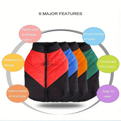 Warm Dog Cotton Vest for Autumn and Winter, Thickened and Cozy Pet Clothing