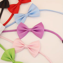 Adjustable Dog Bow Tie Puppy Pets Neck Tie Dog Collar Strap