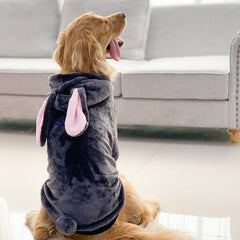 Gray Rabbit Jumpsuit Sweater for Small Pets