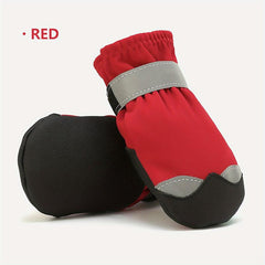 4pcs Waterproof Dog Shoes Breathable Reflective Paw Protector
