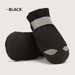 4pcs Waterproof Dog Shoes Breathable Reflective Paw Protector