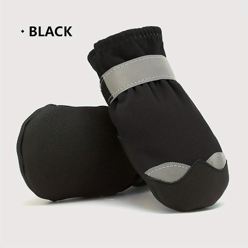 4pcs Waterproof Dog Shoes Breathable Reflective Paw Protector