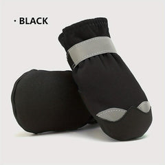 4pcs Waterproof Dog Shoes Breathable Reflective Paw Protector