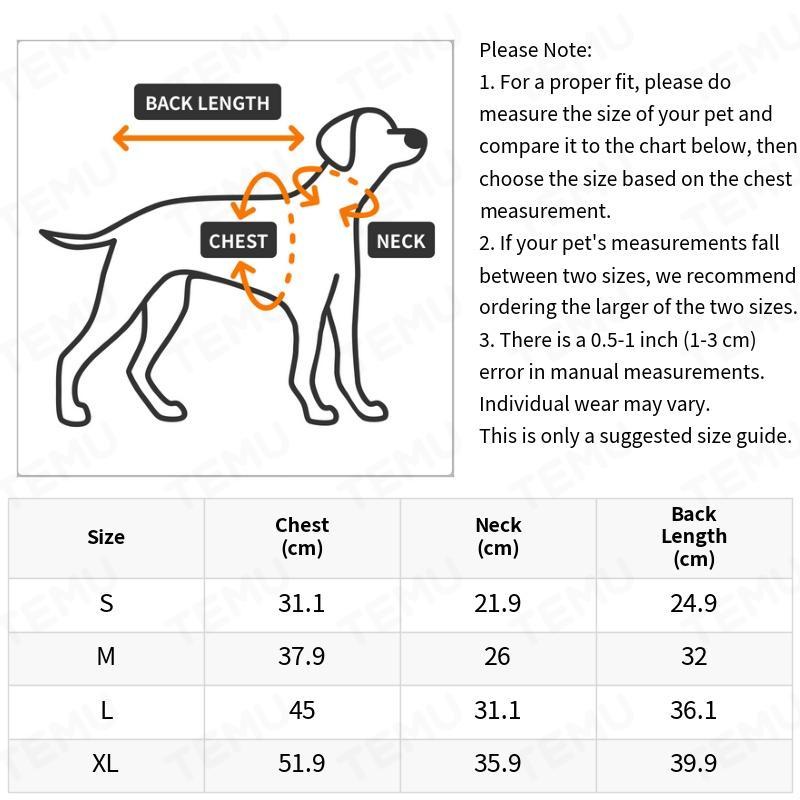 Laifug Embroidered Dog Onesie Turtleneck Dog Pajamas