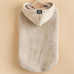 Colorful Macaroon Flannel Hooded Dog Sweater
