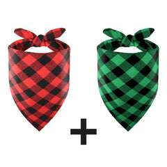 JOYTALE Classic Plaid Scarf Bandana for Dogs