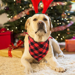 JOYTALE Classic Plaid Scarf Bandana for Dogs
