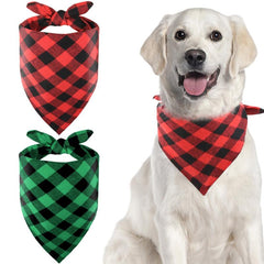 JOYTALE Classic Plaid Scarf Bandana for Dogs