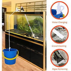 Fish Tank Vacuum Gravel Water Filter Siphon Wiper Changer
