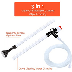 Fish Tank Vacuum Gravel Water Filter Siphon Wiper Changer