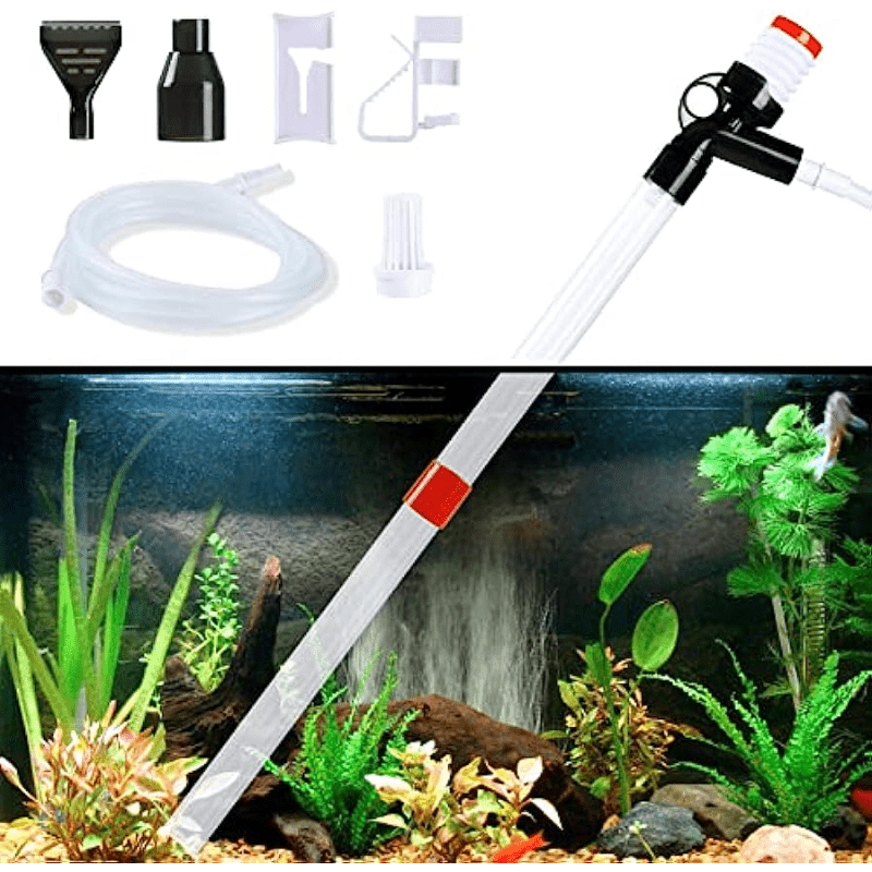 Fish Tank Vacuum Gravel Water Filter Siphon Wiper Changer
