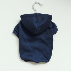 Lined Pet Hooded Sweatshirt Drawstring Dog Hoodie