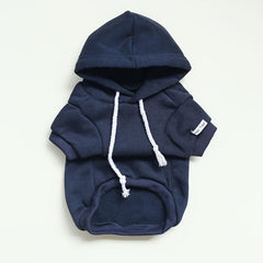 Lined Pet Hooded Sweatshirt Drawstring Dog Hoodie