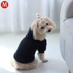 Lined Pet Hooded Sweatshirt Drawstring Dog Hoodie