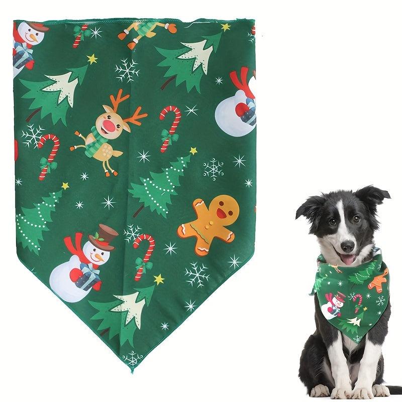 Pet Christmas Triangle Scarf Dog Saliva Towel Neck Cover Accessories