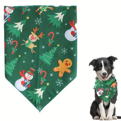 Pet Christmas Triangle Scarf Dog Saliva Towel Neck Cover Accessories