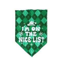 Pet Christmas Triangle Scarf Dog Saliva Towel Neck Cover Accessories