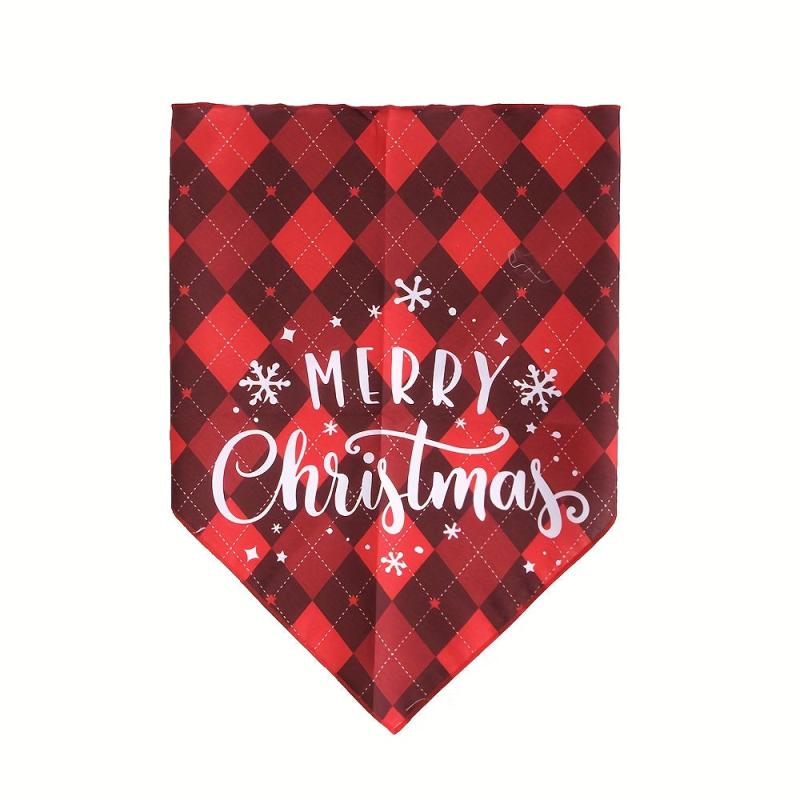 Pet Christmas Triangle Scarf Dog Saliva Towel Neck Cover Accessories