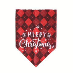 Pet Christmas Triangle Scarf Dog Saliva Towel Neck Cover Accessories