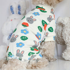 Adorable Rabbit Pattern Dog Pajamas