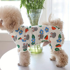 Adorable Rabbit Pattern Dog Pajamas