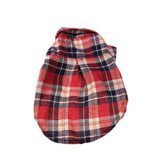 Plaid Pet Shirt Dog Coats Fall Clothing Jacket