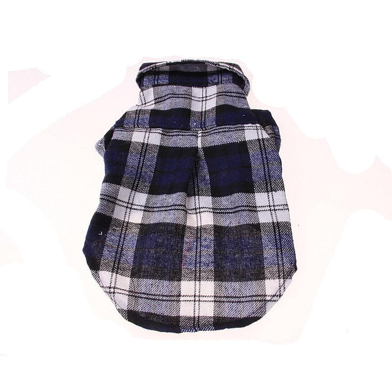 Plaid Pet Shirt Dog Coats Fall Clothing Jacket
