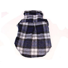 Plaid Pet Shirt Dog Coats Fall Clothing Jacket