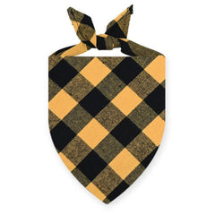 Pet Plaid Scarf Triangle Cat Collar Dog Bandana Christmas Ornament