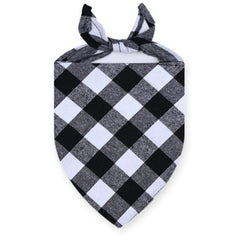 Pet Plaid Scarf Triangle Cat Collar Dog Bandana Christmas Ornament