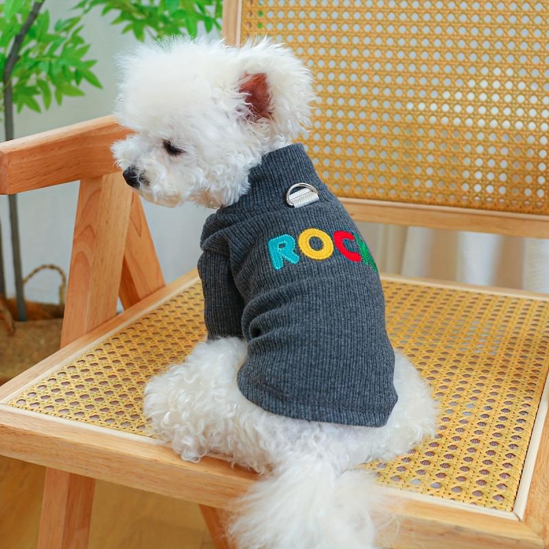 Rock Graphic Pet Turtleneck Sweater For Dog