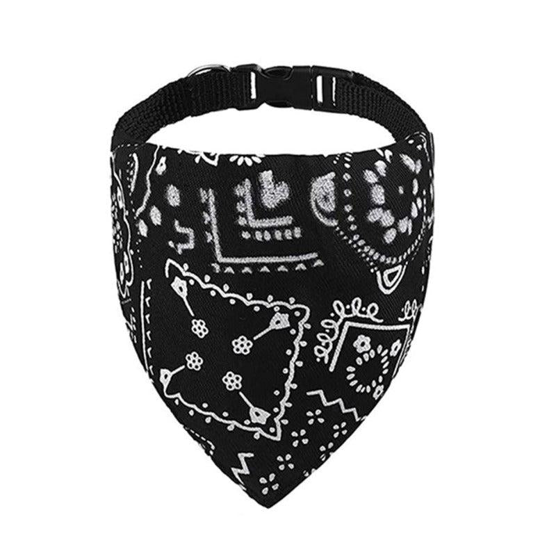 Adjustable Cat Bandana Washable Graphic Cat Bow Tie Kitten Dog Scarf Bib Collar