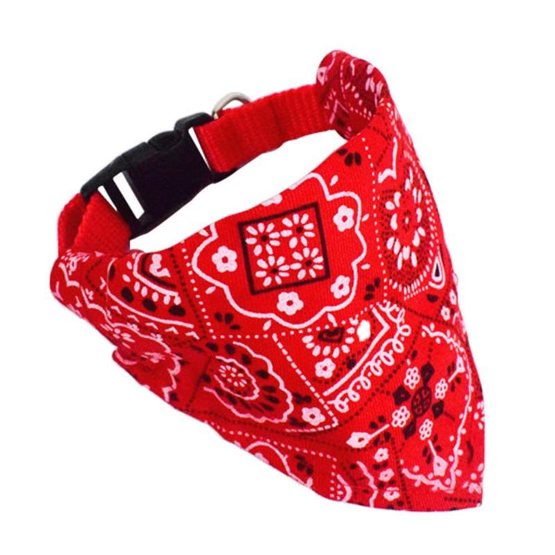 Adjustable Cat Bandana Washable Graphic Cat Bow Tie Kitten Dog Scarf Bib Collar