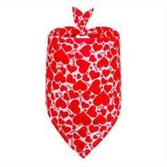 Pet Bandana Cat and Dog Saliva Towel Triangle Scarf for Festive Celebrations