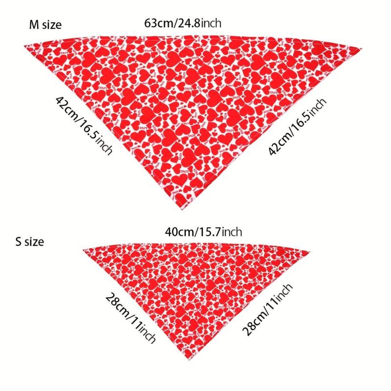 Pet Bandana Cat and Dog Saliva Towel Triangle Scarf for Festive Celebrations
