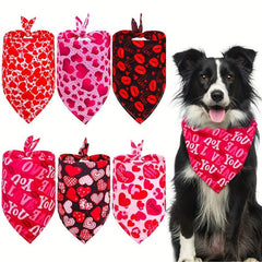 Pet Bandana Cat and Dog Saliva Towel Triangle Scarf for Festive Celebrations