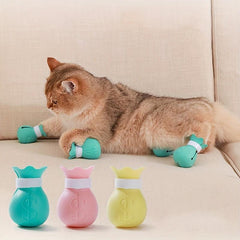 Cat Foot Protector Anti Scratch Cat Shoes Adjustable Cat Paw Protector Grooming