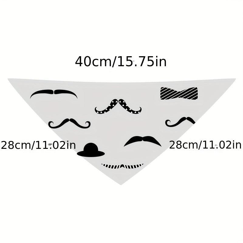 Double Layer Plaid Dog Kerchief Scarf Triangle Bibs Pet Scarf