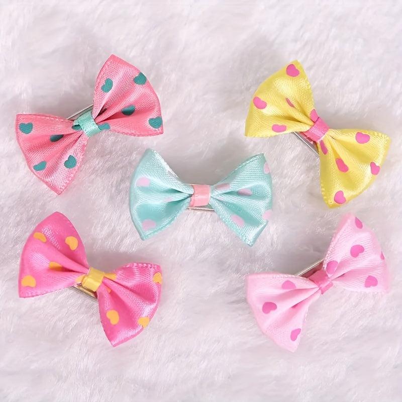 Pet Bowknot Hair Clips for Dog and Cat, Headwear Accessories