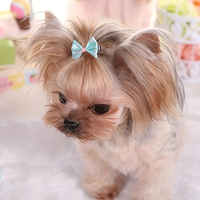 Pet Bowknot Hair Clips for Dog and Cat, Headwear Accessories