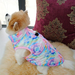Zippered Dog Vest Sweater With Leash Attachment