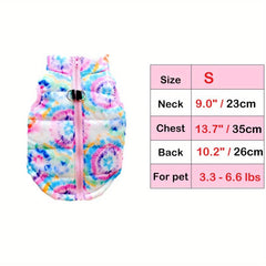 Zippered Dog Vest Sweater With Leash Attachment