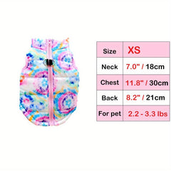 Zippered Dog Vest Sweater With Leash Attachment