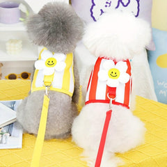 Summer Sunflower Pet Harness & Leash Set